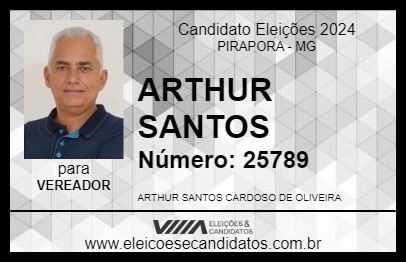 Candidato ARTHUR SANTOS 2024 - PIRAPORA - Eleições