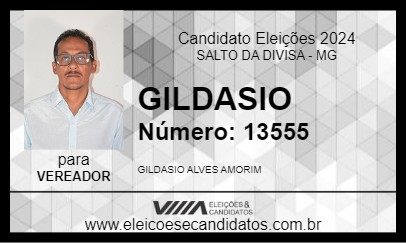 Candidato GILDASIO 2024 - SALTO DA DIVISA - Eleições