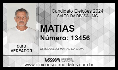 Candidato MATIAS 2024 - SALTO DA DIVISA - Eleições