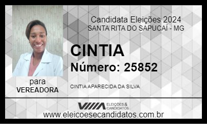 Candidato CINTIA 2024 - SANTA RITA DO SAPUCAÍ - Eleições