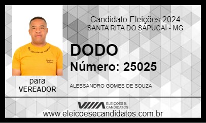 Candidato DODO 2024 - SANTA RITA DO SAPUCAÍ - Eleições