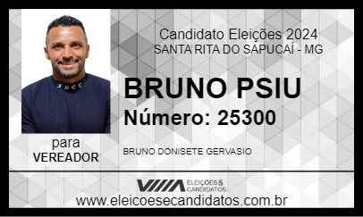 Candidato BRUNO PSIU 2024 - SANTA RITA DO SAPUCAÍ - Eleições