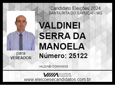 Candidato VALDINEI SERRA DA MANOELA 2024 - SANTA RITA DO SAPUCAÍ - Eleições