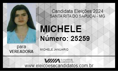 Candidato MICHELE DO CÉSAR 2024 - SANTA RITA DO SAPUCAÍ - Eleições