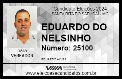 Candidato EDUARDO DO NELSINHO 2024 - SANTA RITA DO SAPUCAÍ - Eleições