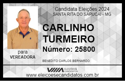 Candidato CARLINHO TURMEIRO 2024 - SANTA RITA DO SAPUCAÍ - Eleições