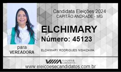 Candidato ELCHIMARY 2024 - CAPITÃO ANDRADE - Eleições