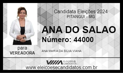 Candidato ANA DO SALAO 2024 - PITANGUI - Eleições