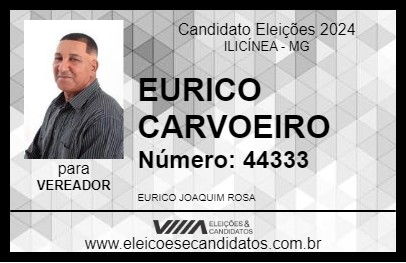 Candidato EURICO CARVOEIRO 2024 - ILICÍNEA - Eleições