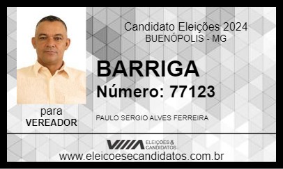 Candidato BARRIGA 2024 - BUENÓPOLIS - Eleições