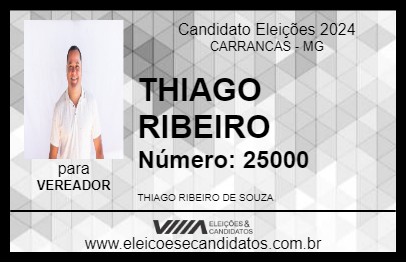 Candidato THIAGO RIBEIRO 2024 - CARRANCAS - Eleições