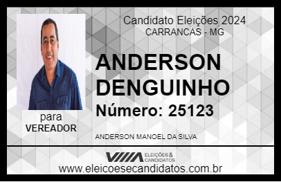 Candidato ANDERSON DENGUINHO 2024 - CARRANCAS - Eleições