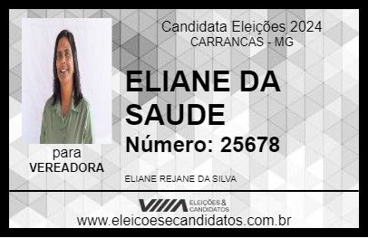 Candidato ELIANE DA SAUDE 2024 - CARRANCAS - Eleições