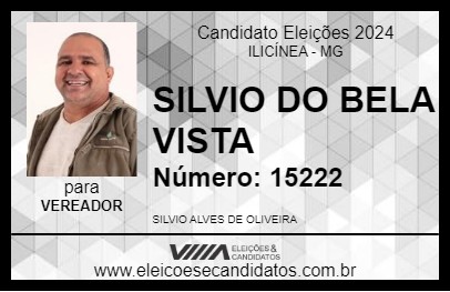 Candidato SILVIO DO BELA VISTA 2024 - ILICÍNEA - Eleições