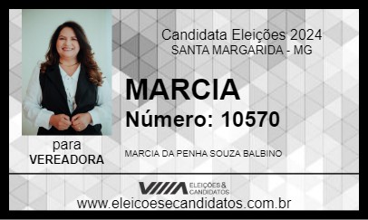 Candidato MARCIA 2024 - SANTA MARGARIDA - Eleições