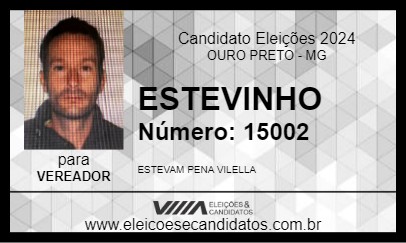 Candidato ESTEVINHO 2024 - OURO PRETO - Eleições