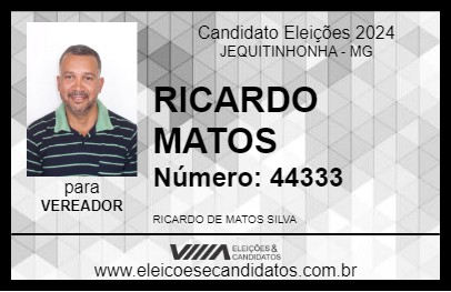 Candidato RICARDO MATOS  2024 - JEQUITINHONHA - Eleições