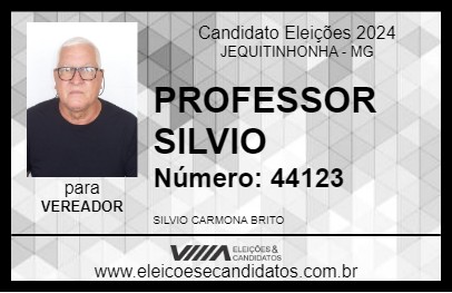 Candidato PROFESSOR SILVIO 2024 - JEQUITINHONHA - Eleições