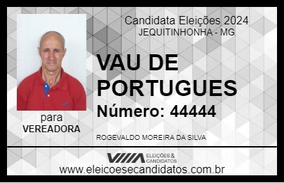 Candidato VAU DE PORTUGUES 2024 - JEQUITINHONHA - Eleições