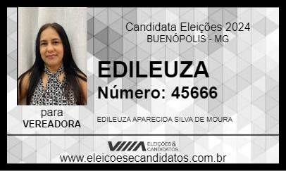 Candidato EDILEUZA 2024 - BUENÓPOLIS - Eleições