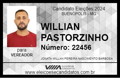 Candidato WILLIAN PASTORZINHO 2024 - BUENÓPOLIS - Eleições