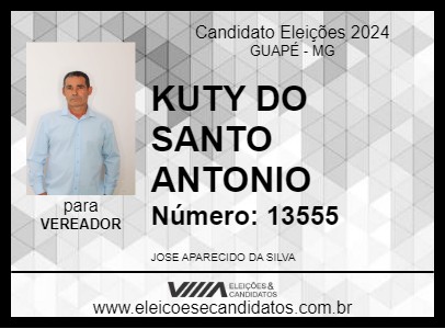 Candidato KUTY DO SANTO ANTONIO 2024 - GUAPÉ - Eleições