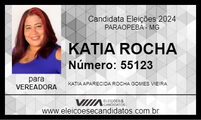 Candidato KATIA ROCHA 2024 - PARAOPEBA - Eleições