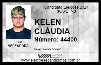 Candidato KELEN CLÁUDIA 2024 - GUAPÉ - Eleições