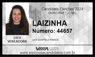 Candidato LAIZINHA 2024 - OURO PRETO - Eleições