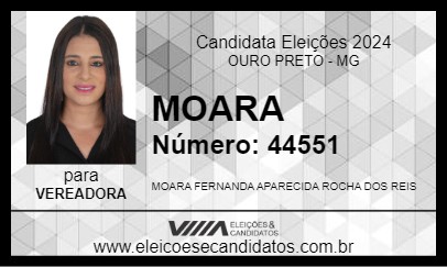 Candidato MOARA 2024 - OURO PRETO - Eleições