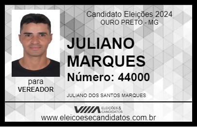 Candidato JULIANO MARQUES 2024 - OURO PRETO - Eleições