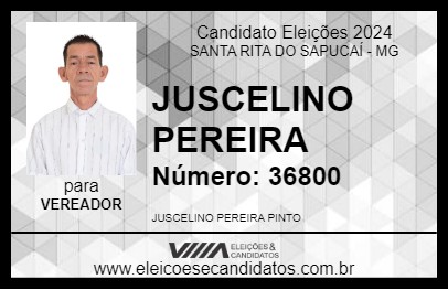 Candidato JUSCELINO PEREIRA 2024 - SANTA RITA DO SAPUCAÍ - Eleições