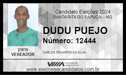 Candidato DUDU PUEJO 2024 - SANTA RITA DO SAPUCAÍ - Eleições