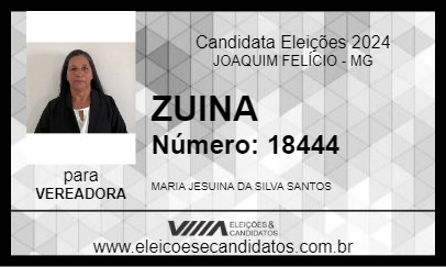 Candidato ZUINA 2024 - JOAQUIM FELÍCIO - Eleições