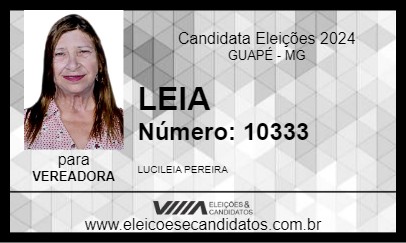 Candidato LEIA 2024 - GUAPÉ - Eleições