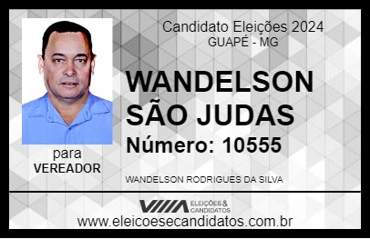 Candidato WANDELSON SÃO JUDAS 2024 - GUAPÉ - Eleições