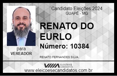 Candidato RENATO DO EURLO 2024 - GUAPÉ - Eleições