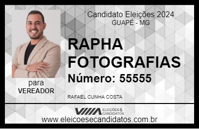 Candidato RAPHA FOTOGRAFIAS 2024 - GUAPÉ - Eleições