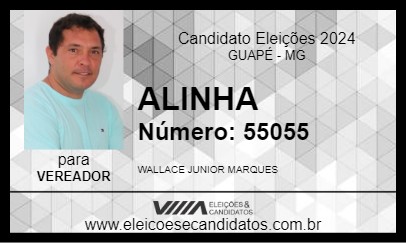 Candidato ALINHA 2024 - GUAPÉ - Eleições