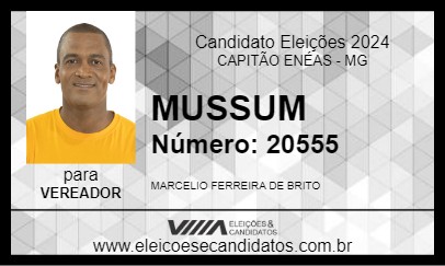 Candidato MUSSUM 2024 - CAPITÃO ENÉAS - Eleições