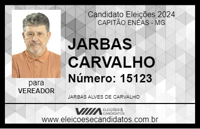 Candidato JARBAS CARVALHO 2024 - CAPITÃO ENÉAS - Eleições