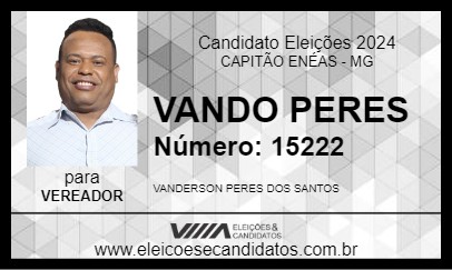 Candidato VANDO PERES 2024 - CAPITÃO ENÉAS - Eleições