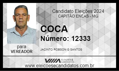 Candidato COCA 2024 - CAPITÃO ENÉAS - Eleições