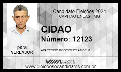 Candidato CIDAO 2024 - CAPITÃO ENÉAS - Eleições