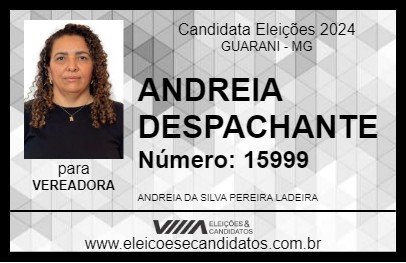 Candidato ANDREIA DESPACHANTE 2024 - GUARANI - Eleições