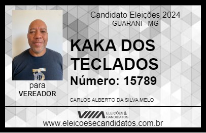 Candidato KAKA DOS TECLADOS 2024 - GUARANI - Eleições