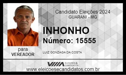 Candidato INHONHO 2024 - GUARANI - Eleições