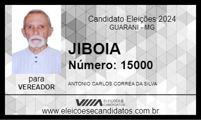 Candidato JIBOIA 2024 - GUARANI - Eleições