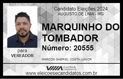 Candidato MARQUINHO DO TOMBADOR 2024 - AUGUSTO DE LIMA - Eleições