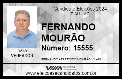 Candidato FERNANDO MOURÃO 2024 - PIAU - Eleições